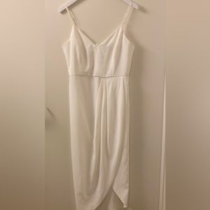 Reinette White Dress Midi - Lulus